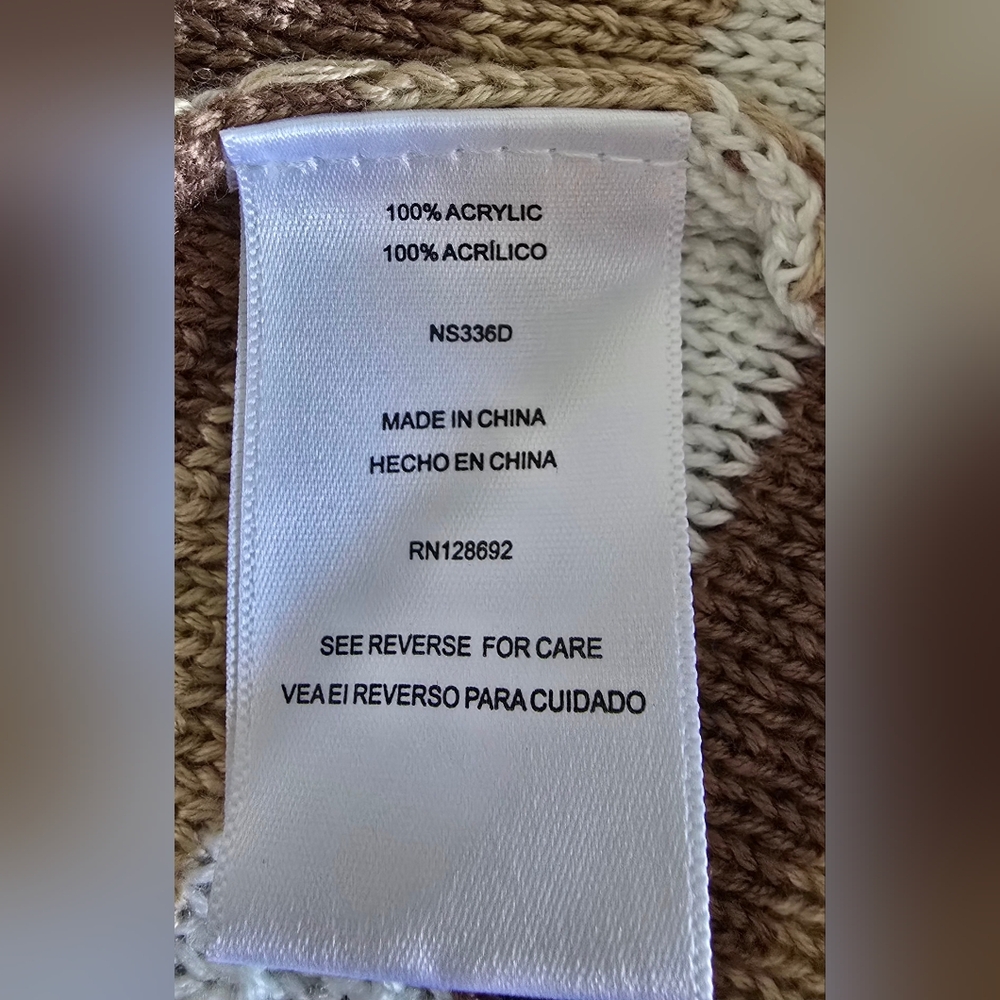 Madden NYC‎ Crochet Knit Top Cropped Womens Size XXXL Retro 70s New With Tags - Picture 9 of 10